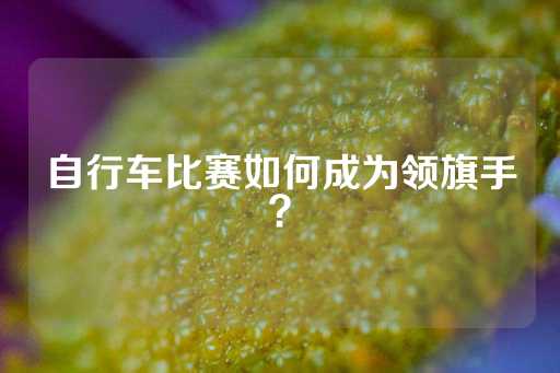 自行车比赛如何成为领旗手？-第1张图片-皇冠信用盘出租